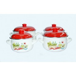 Komplet garnków emaliowanych